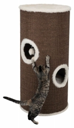Škrábadlo VITUS Cat Tower, 115 cm, hnědo/krémové - DOPRODEJ