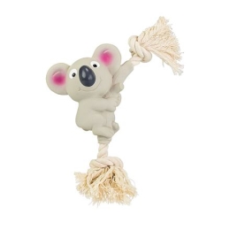 Koala na bavlněném laně se zvukem 10 cm, latex, HipHop