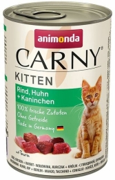 ANIMONDA konzerva CARNY Kitten - hovězí, kuře, králík 400g