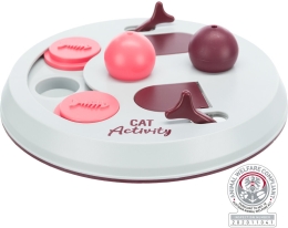 Cat Activity FLIP BOARD, strategická hra,  ø 23, vínová/růžová/šedá