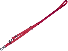 Nobby CLASSIC COMFORT vodítko nylon červená S-M 2m 20mm