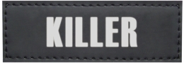 Nobby vyměnitelný nápis KILLER na postroj Seguro 3x9cm 2ks
