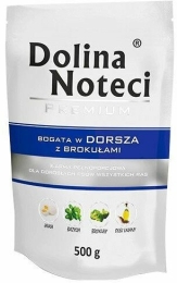 DOLINA NOTECI PREMIUM treska s brokolicí kapsička pro psy 500 g