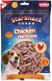 Nobby StarSnack Chicken Fish Knots pamlsky 70g