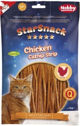 Nobby StarSnack pamlsky pro kočky catnipové proužky 85g