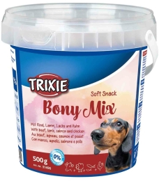 Soft Snack Bony MIX - hovězí, jehněčí, losos, kuře 500 g