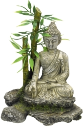 Nobby akvarijní dekorace Zenová socha s bambusem 12 x 9 x 16 cm