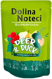 DOLINA NOTECI SUPERFOODS jelen a kachna kapsička pro psy 300 g