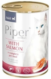 PIPER CAT konzerva pro kočky, s lososem 400g