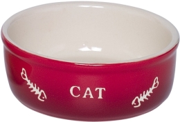 Nobby GRADIENT keramická miska pro kočky červená 13,5x4,5cm/0,25l