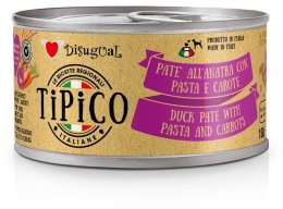 Disugual Tipico Dog Kachna, těstoviny a mrkev konzerva 150g