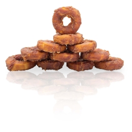 KIDDOG BUFFET kachní masíčko na buvolím kroužku 6,5 cm / 55 g [50 ks]