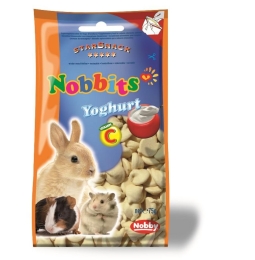 Nobby StarSnack Nobbits pamlsky pro hlodavce jogurtové 75g