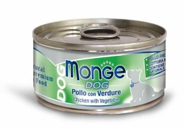 MONGE DOG NATURAL kuřecí maso se zeleninou pro psy 95 g