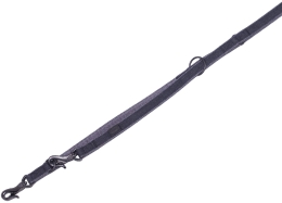 Nobby LINEN DELUXE vodítko nylon černá XS-S 200cm 16mm