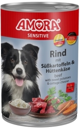 AMORA Dog Dose Sensitive hovězí s batáty 400g