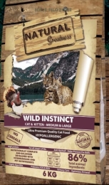 Natural Greatness Raceta Cat Wild Instinct /kuře,krůta/ 600g