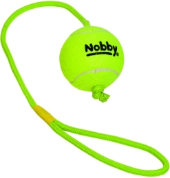 Nobby hračka tenisový míček L 7cm s lanem 70cm