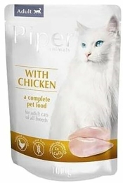 PIPER CAT kapsička pro kočky, kuřecí 100g
