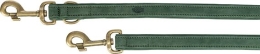 Vodítko PURE kožené nastavitelné, šalvějová, L-XL: 2 m/ 25 mm