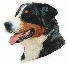Samolepka hlava TRIXIE, Appenzellský salašnický pes - DOPRODEJ