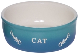 Nobby GRADIENT keramická miska pro kočky modrá 13,5x4,5cm/0,25l