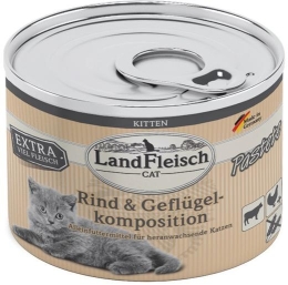 Landfleisch Cat Kitten Pastete hovězí, drůbež 195g