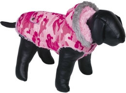 Nobby POLAR obleček pro psa s kapucí 36cm růžový maskáč