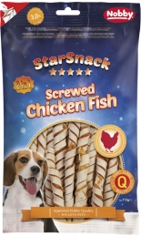 Nobby StarSnack Screwed Chicken Fish pamlsky 113g