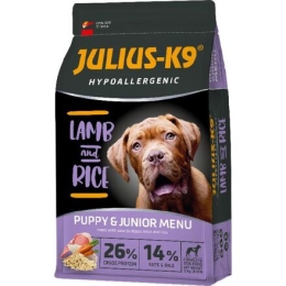 JULIUS K-9 HighPremium 12+2kg PUPPY&JUNIOR Hypoallergenic LAMB&Rice