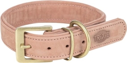 Obojek PURE kožený, růžová, L-XL: 52-63 cm/ 40 mm
