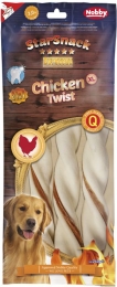 Nobby StarSnack BBQ Chicken Twist žvýkací tyčky XL 25cm 240g