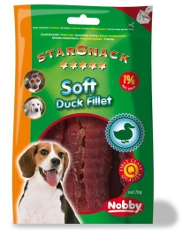 Nobby StarSnack Soft Duck Fillet měkké kachní filetky 70g