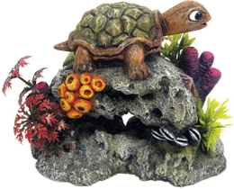 Nobby akvarijní dekorace želva na skále 13,5 x 8,5 x 10,7 cm