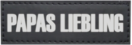 Nobby vyměnitelný nápis PAPAS LIEBLING na postroj Seguro 3x9cm 2ks