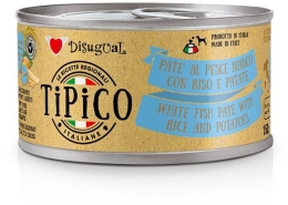 Disugual Tipico Dog Bílá ryba, rýže a brambory konzerva 150g