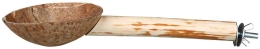 Dřevěné bidýlko s kokosovou miskou 25cm/18mm