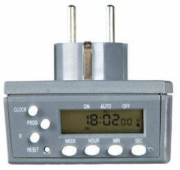 Digital timer - časovač s funkcí po vteřinách,  7 x 7 cm (RP 1,50 Kč)