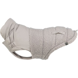 Zimní vesta AJOU s kožíškem, šedá, M: 45cm, hruď: 52-63cm, krk: 49cm