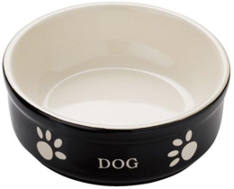Nobby DOG miska černo-béžová 13,5 x 5,0 cm 250ml