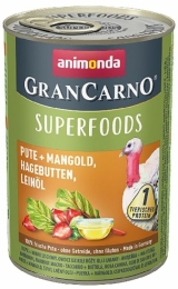 GRANCARNO Superfoods krůta,mangold,šípky,lněný olej 400 g pro psy