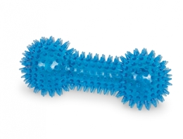 Nobby TRP Dumbbell hračka činka 15cm modrá