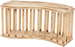 Jesličky na seno stojící 37 x 19 x 13 cm, opalované dřevo
