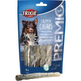 PREMIO Salmon Cigars 100 % lososí kůže, 6 ks / á 12,5 cm /70 g