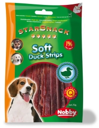 Nobby StarSnack Soft Duck Strips kachní měkké plátky 70g