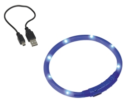 Nobby Led Visible svítící kroužek silikon modrá 40cm