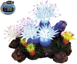 Nobby akvarijní dekorace Aplysina s LED 16,5 x 12 x 11 cm
