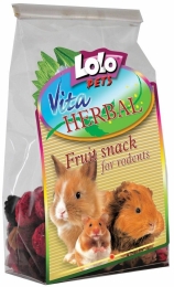 LOLOPets VITA HERBAL ovocný snack pro hlodavce 50 g