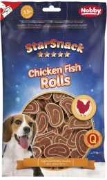 Nobby StarSnack Chicken Fish Rolls pamlsky 113g