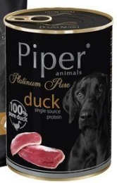 PIPER PLATINUM PURE čisté kachní, konzerva pro psy 400 g